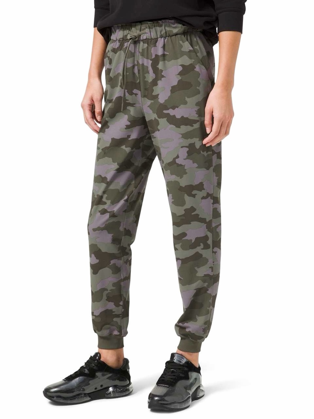 Lululemon Stretch Luxtreme High-Rise Jogger Pant Green & Purple Camo Sz 10